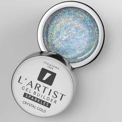 Gel builder sparkles CRYSTAL GOLD