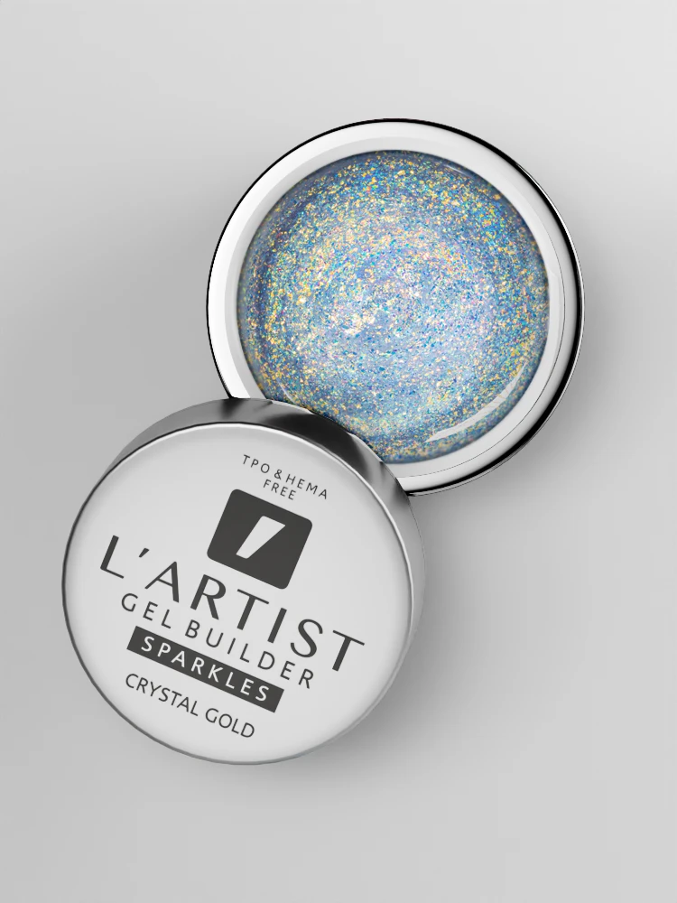 Gel builder sparkles CRYSTAL GOLD