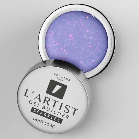 Gel builder sparkles LIGHT LILAC