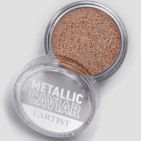 Metallic Caviar 0,4mm para decoración de uñas – Rose Gold 3gr