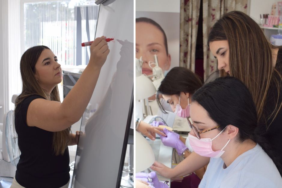 Cursos de manicura profesional 2026 Ana Bracero formación manicuristas gel polygel acrigel combinada relleno nivelacion