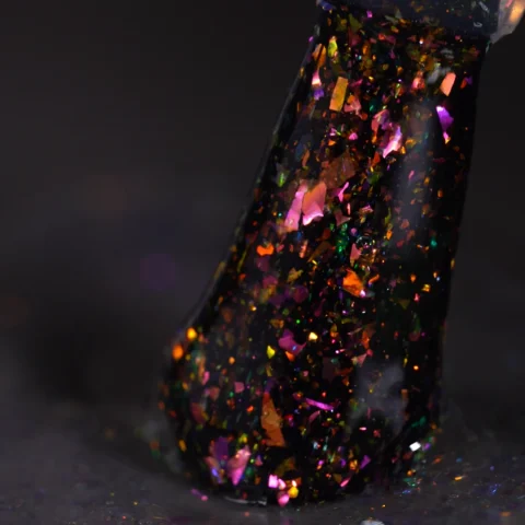 Top coat pink glitter